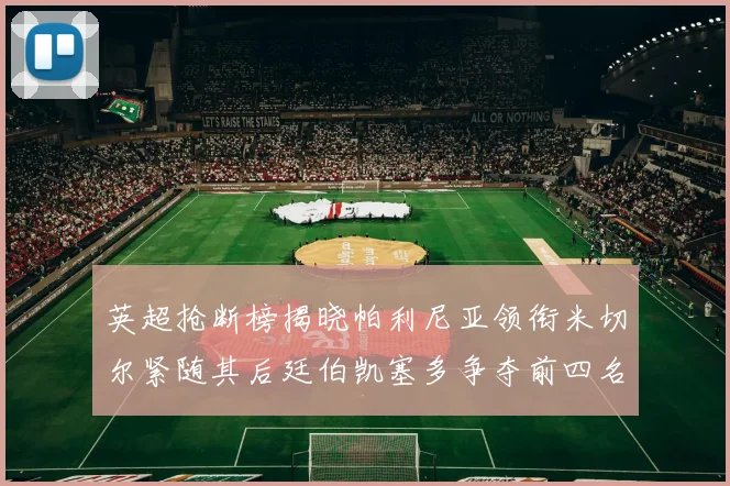 英超抢断榜揭晓帕利尼亚领衔米切尔紧随其后廷伯凯塞多争夺前四名